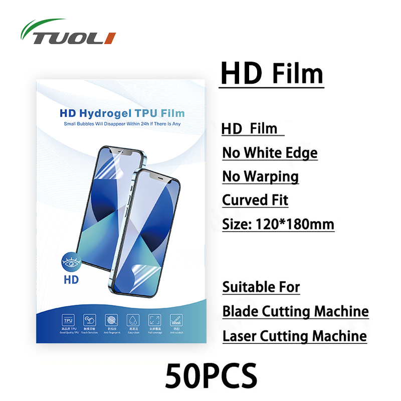 Screen Protector Cutter - TUOLI HD 50PcsCellphone Screen Protector Membran