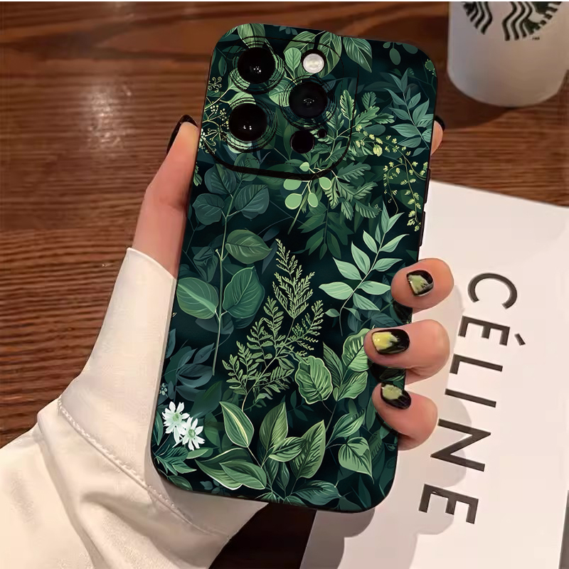 Samsung Galaxy A55 - Palmenblatt-Blumen-Handyhüllen für Samsung Galaxy S26 S25