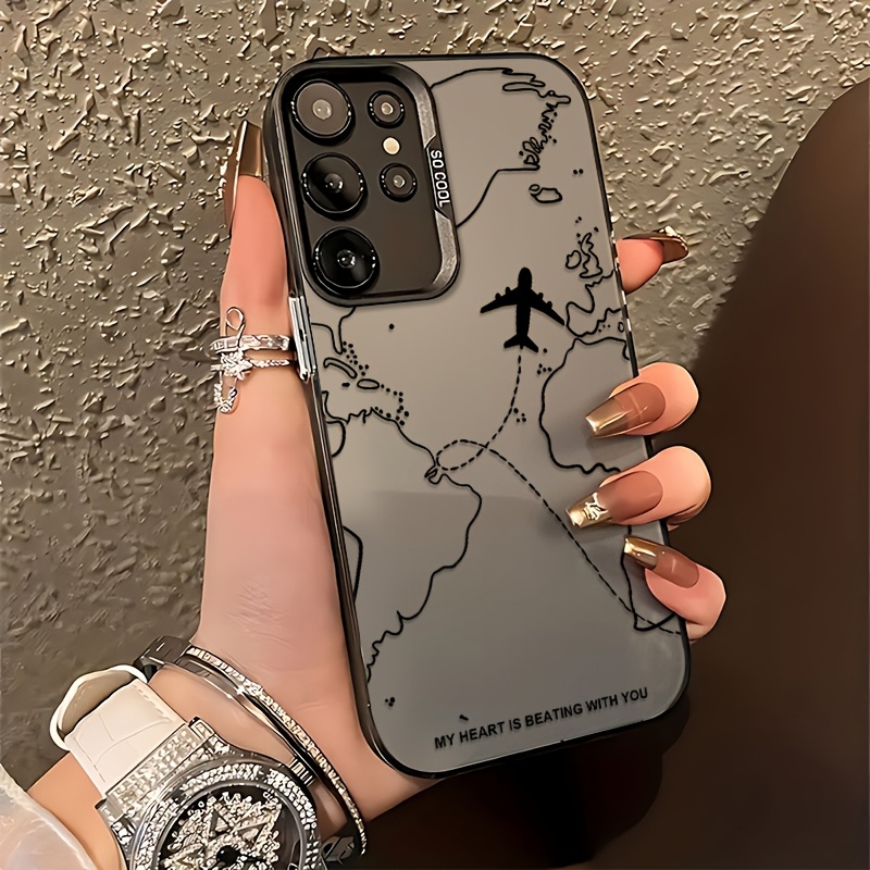 Samsung Galaxy A55 - Interessante Flugzeugrute Handyhülle für Samsung Galaxy